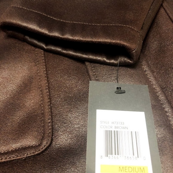 London Fog Men's Brimley Faux-Shearling Jacket - Picture 6 of 8